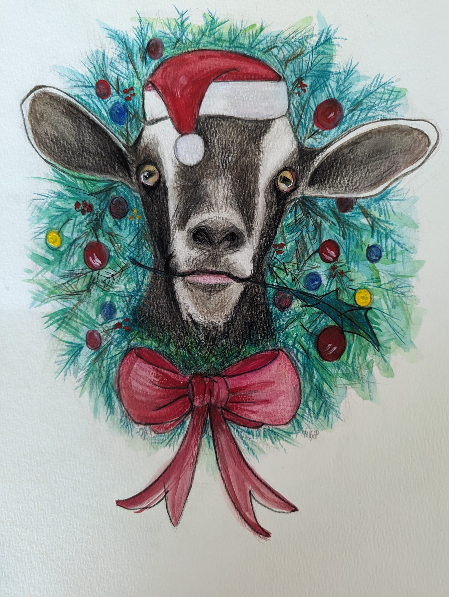 Goat Christmas Card Set